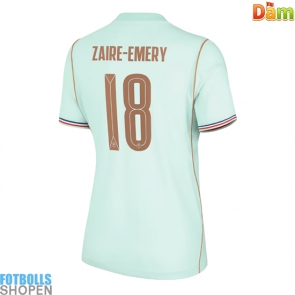 Billiga Frankrike Warren Zaire-Emery #18 Bortatröja Dam VM 2026 Kortärmad